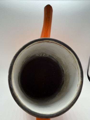 Cafetera de goteo francesa Biggin naranja esmaltada vintage - Imagen 9 de 13