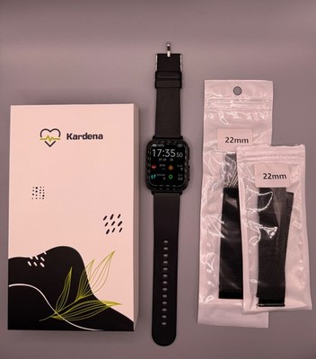 KARDENA  CARE Plus 2 Gesundheitsuhr u.a.: EKG, O2, Puls, Blutdruck + 3 Armbänder