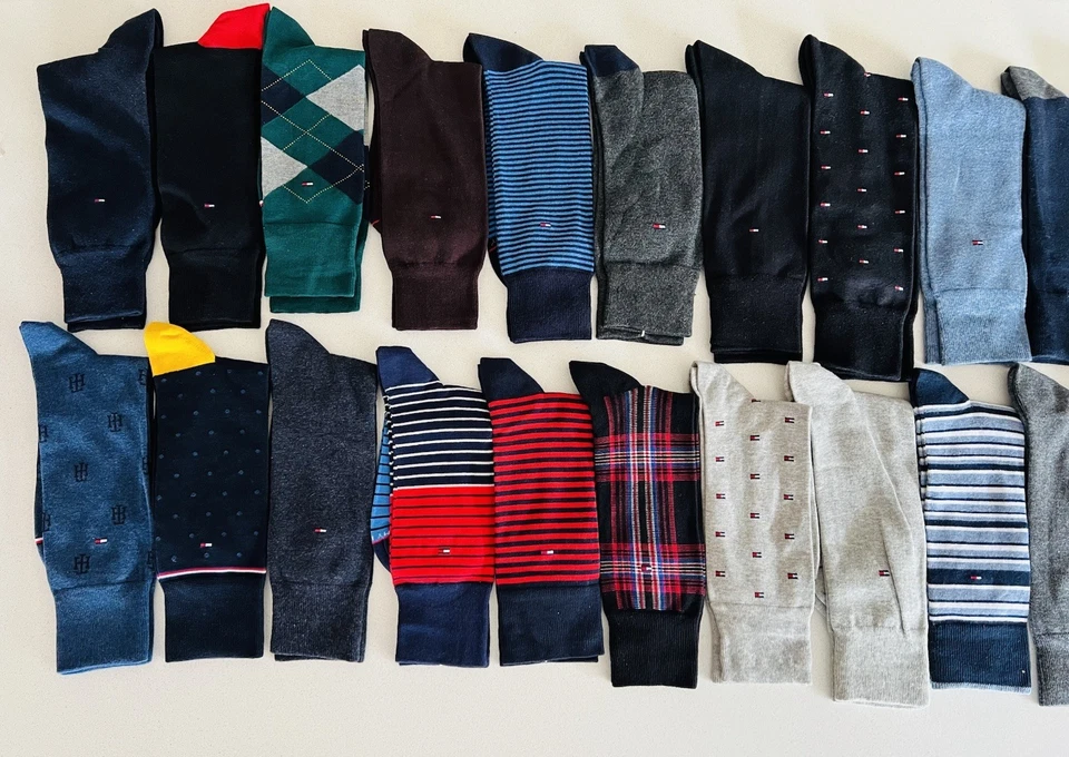 SOLO AL AZAR 8 pares de calcetines Tommy Hilfiger de algodón para hombre talla única 8-12 Foto 2 de 4