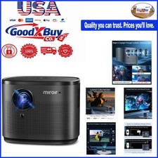 Portable HD Mini Projector with Built-in Speaker Auto Focus HDMI Smart TV Sti...