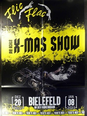 X-Mas-Show - Bielefeld 2022/2023 - Veranstaltungsposter A1 84x60cm gefaltet
