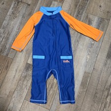 UV Skinz Toddler 3T One-piece Rash Guard Swimsuit Short Sleeve 50 UFP Swimwear
