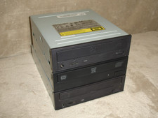 Lot of 3 Black CD/DVD Drives IDE SATA TEAC Lite-On Toshiba UNTESTED