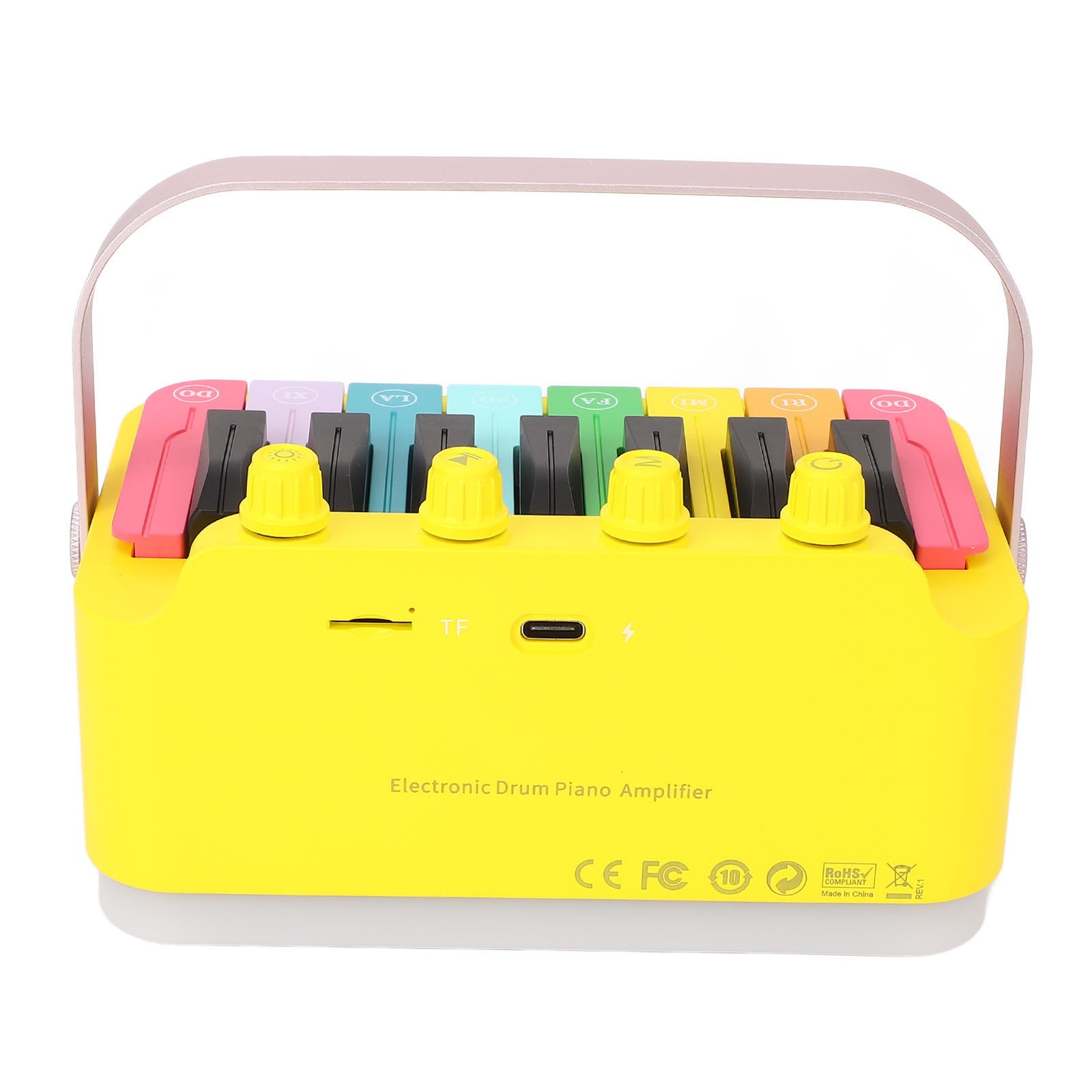 Electronic Piano Drum Rechargeable Portable BT Speaker With RGB Ambient Ligh BAJ