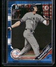 2019 Bowman Draft #BD-82 Jake Sanford Blue #/150