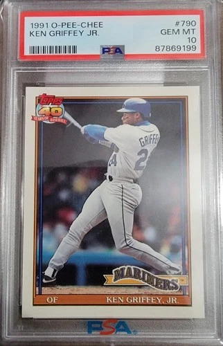 1991 O-PEE-CHEE #790 KEN GRIFFEY JR. PSA 10 POP 66