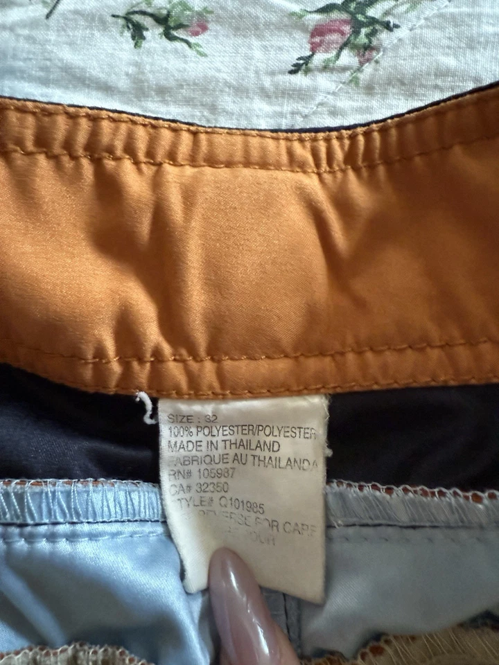 Bañador Quiksilver Y2K Azul Naranja Completamente Forrado Cintura Elástica 32 Mediano Foto 3 de 3