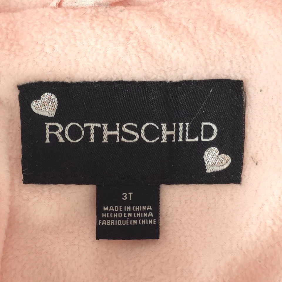 Chaqueta acolchada Peplum Rothschild NIÑAS TALLA 3T ROSA CLARO CREMALLERA COMPLETA DEFECTOS Foto 4 de 4