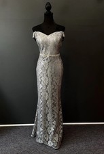 Magic Formals-Moms Silver Size Medium Mother Of The Bride Dress