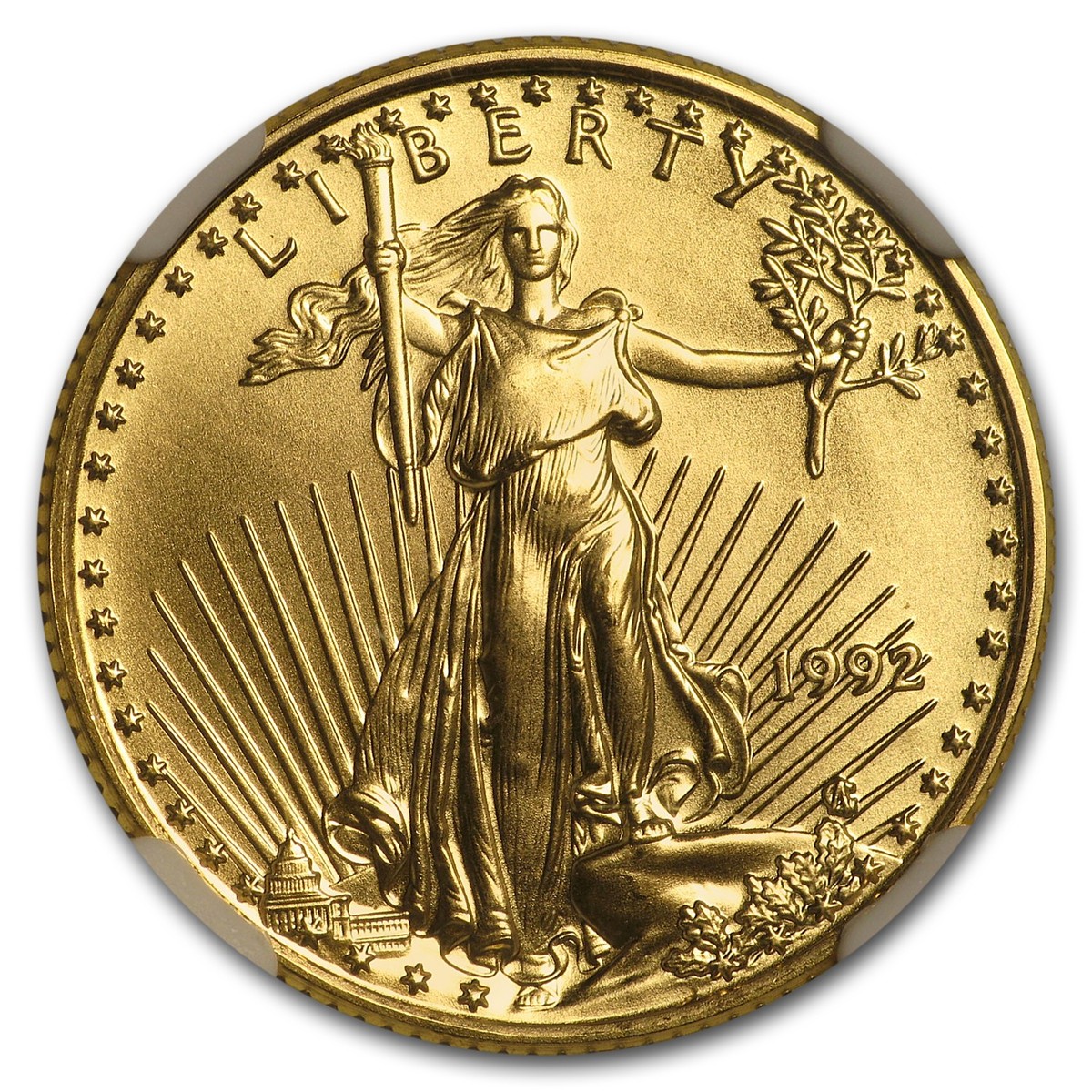 1992 1/4 oz American Gold Eagle MS-69 NGC | eBay