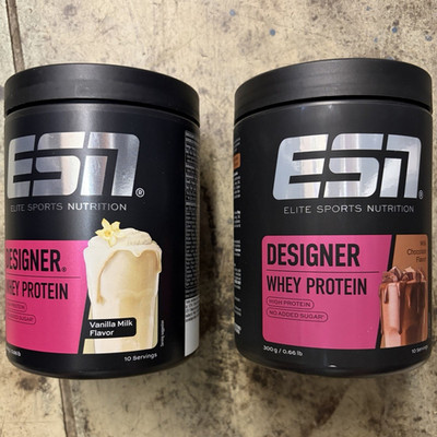 ESN Designer Whey Protein Pulver Vanillemilch & Schokolade 2er Set je 300g