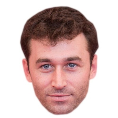 James Deen Promi Maske, flaches Kartengesicht, Kostüm Maske