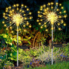 Luci Solari Da Giardino, 2 Pezzi 120 LED Luci Da Esterno Giardino Solari Con 8 M