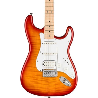 Squier Affinity Series Stratocaster FMT HSS Maple FB Guitar Sienna Sunburst