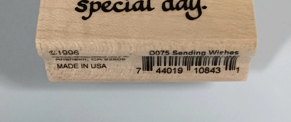 Stampendous! Sending Wishes Rubber Stamp - Image 2 of 4