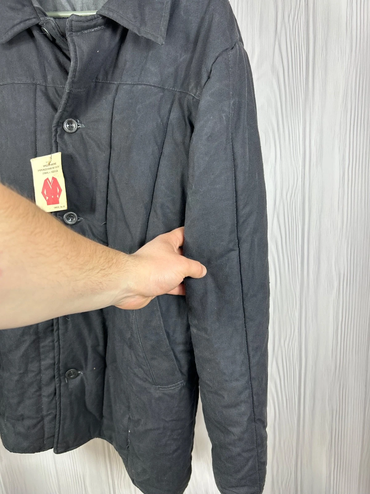 Vintage Soviet Padded Jacket USSR Military Telogreika Vatnik - product detail image 8