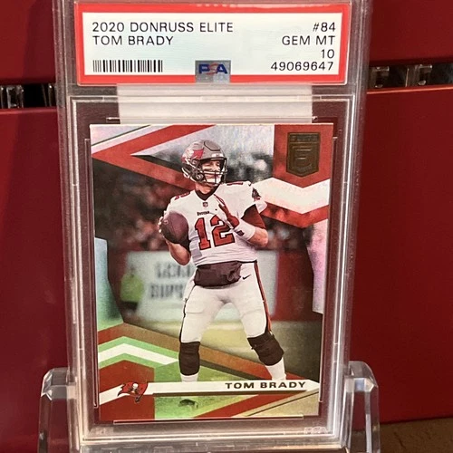 2020 Donruss Elite #84 Tom Brady Tampa Bay Buccaneers PSA 10 GEM MINT