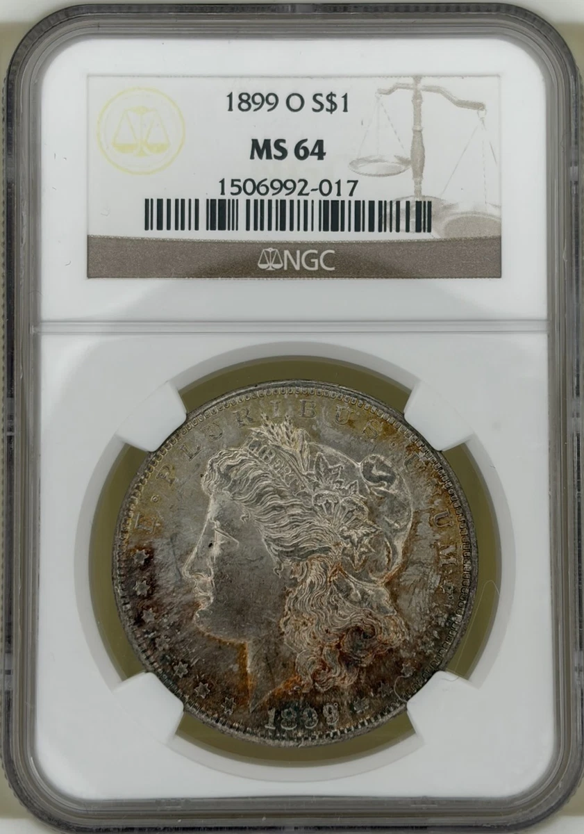 25+ MS 64 Graded 1899 Year Morgan US Dollars (1878-1921) for sale
