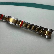 Bracciale orologio Oyster placcato oro giallo bicolore per Rolex Datejust 41 mm 1263XX