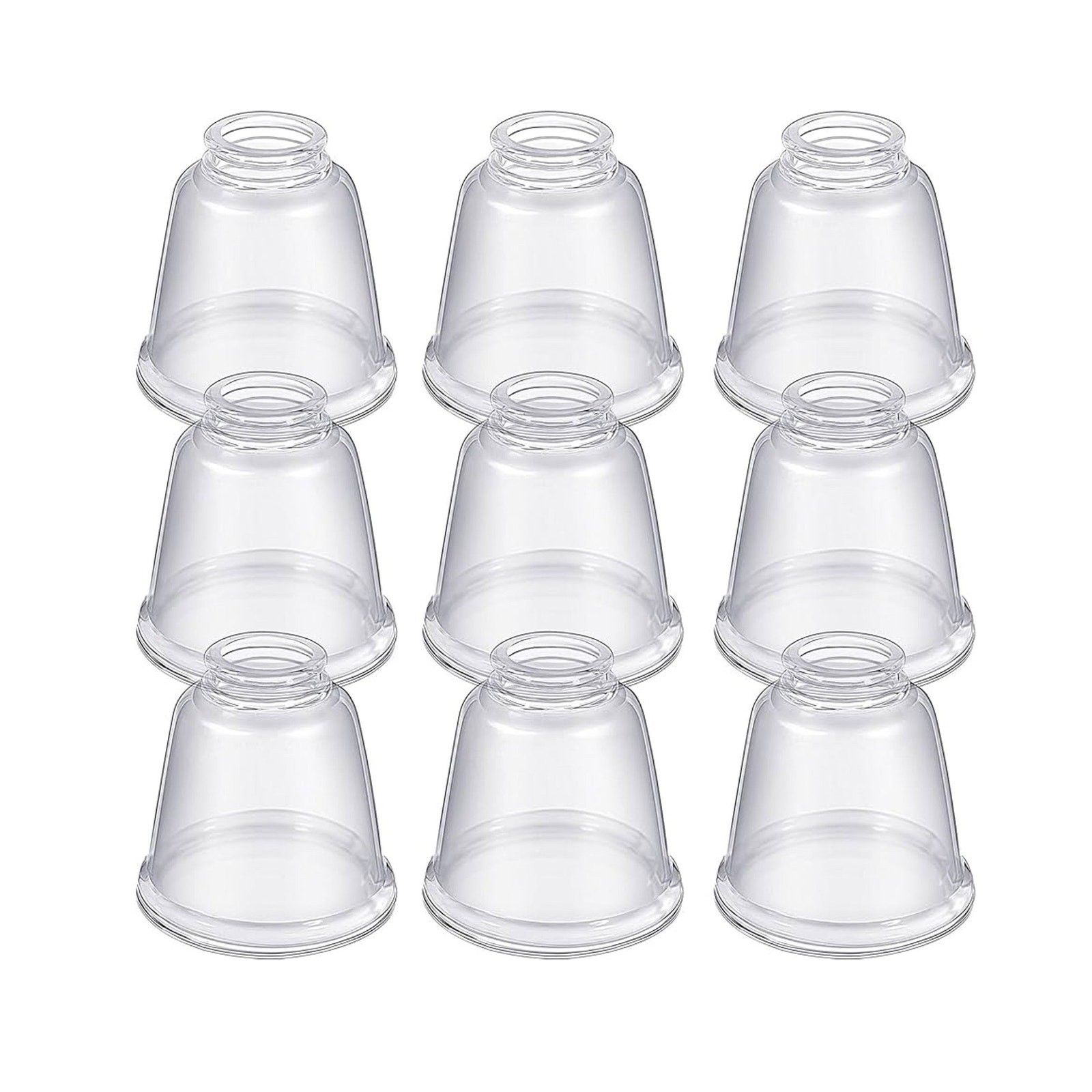 NIB Retisee 9 Pcs Ceiling Fan Light Covers Glass Shades