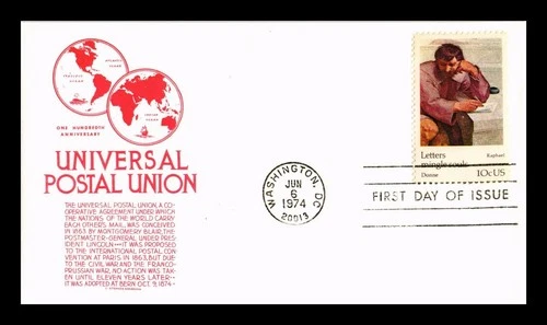 DR JIM STAMPS US COVER UPU CENTENNIAL LETTERS MINGLE SOULS FDC ANDERSON CACHET