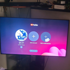 Samsung Smart t.v 55 In 3d With 3d Both Glass 55in 2014 With Wall Bracked 3 Mots