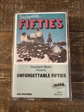 MCA Records Unforgettable Fifties Cassette Compilation Album 1950s Oldies
