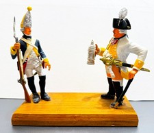 American Revolution-Hessian Officer and Private Grenadier- 4 inch height 