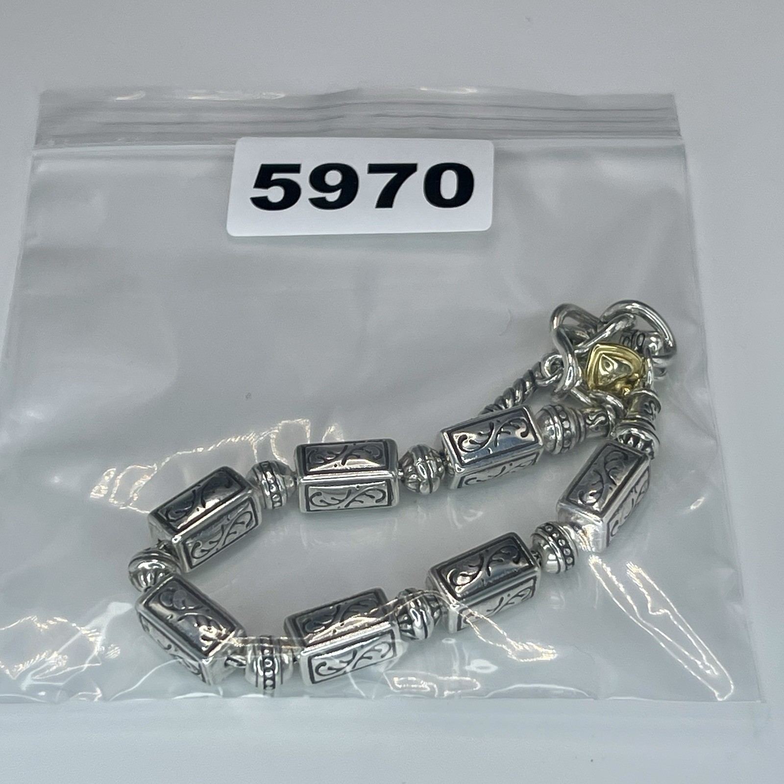 Brighton Cube Scroll Link Bracelet Toggle Adjusta… - image 10