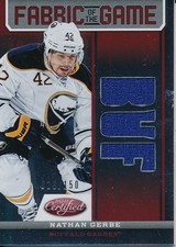 2012/13 Panini Certified FOG-NG Nathan Gerbe Fabric of the Game Jersey Die-Cut