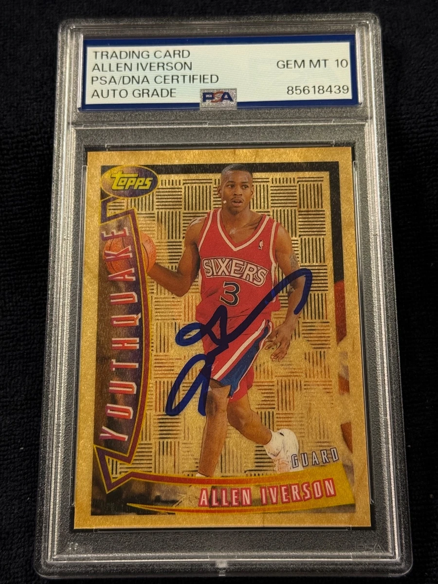 Allen Iverson 10 Graded Basketball Sports Trading Cards