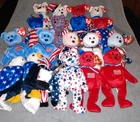 Lot 19 Vintage Ty Beanie Babies USA Lefty 2000 Soar w/tags