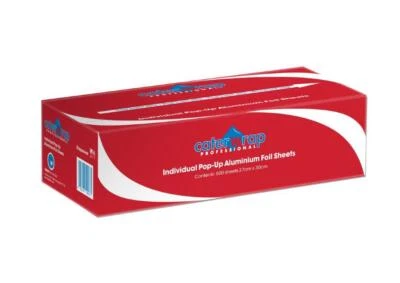 WE CAN SOURCE IT LTD Caterwrap Burger Foil Wraps 27x30cm Pop-Up Sheets Dispenser Box 500 Pre-Cut Foil