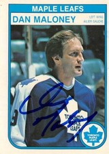 Dan Maloney autographed Hockey Card Toronto Maple Leafs, 67 1982 O-Pee-Chee #326