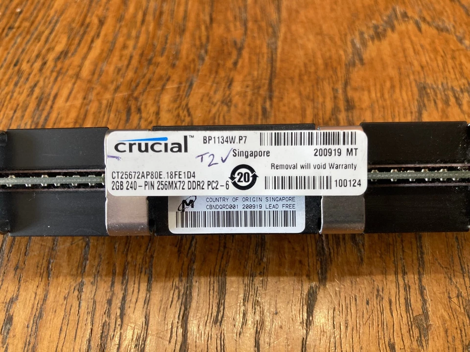 2 GB RAM 800mhz DDR2 PC2-6400 FB-DIMM 240pin ECC from Mac Pro 3,1 (early 2008) - Image 3 of 4