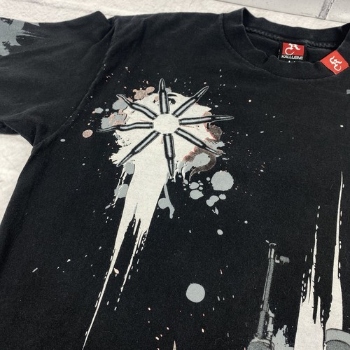 Kallusive BOMBARDED T Shirt Size M Black Religious Hip Hop Leave Your Mark AOP - Picture 17 of 18