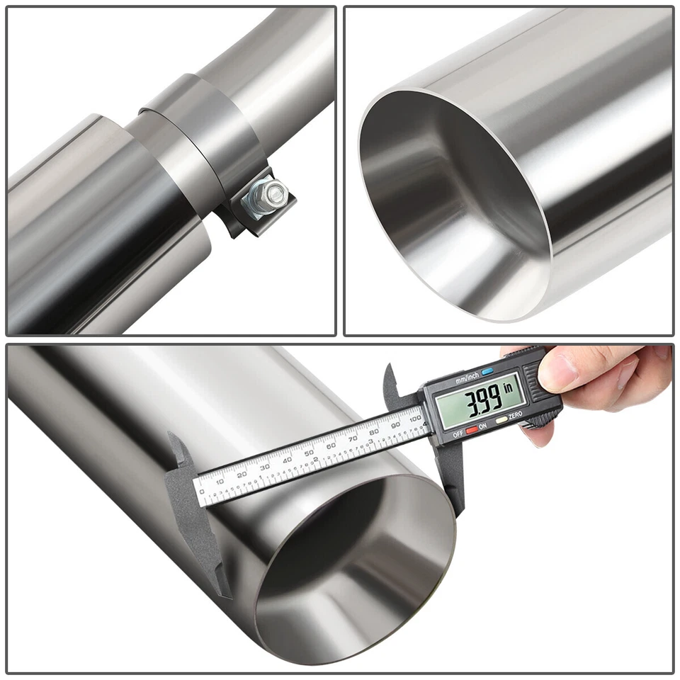 Escape Catback doble salida para Ford F150 Lincoln Mark LT 2004-2008 4,6/5,4 L con punta Foto 4 de 4