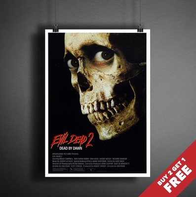 EVIL DEAD 2 1987 MOVIE POSTER A3 A4 Classic Nostalgic Vintage Horror Film Print