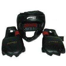SWIFT HELMET BY MTI MARTIAL ARTS LARGE SIZE WITH GLOVES