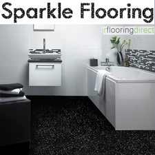 BLACK Sparkly Bathroom