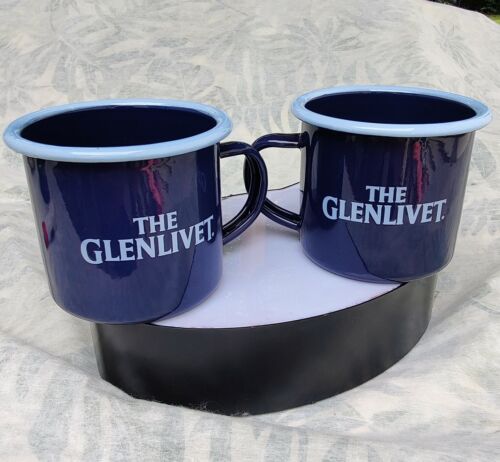 The Glenlivet Scotch Whiskey a Pair of Blue Metal Mules, Brand New NWOT Sipping