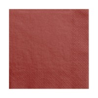Papierservietten Rot 33 X 33 Cm 3-Lagig 20 StüCk