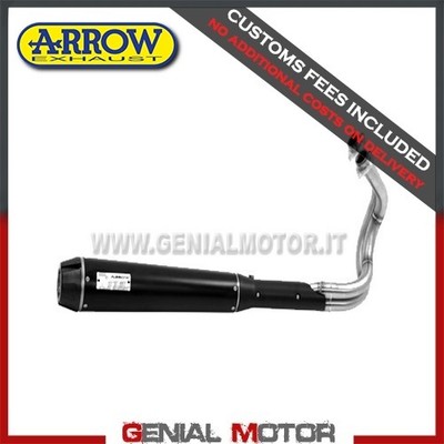 Full Exhaust Arrow Rebel Steel Black Kawasaki Vulcan S 650 2014 > 2016