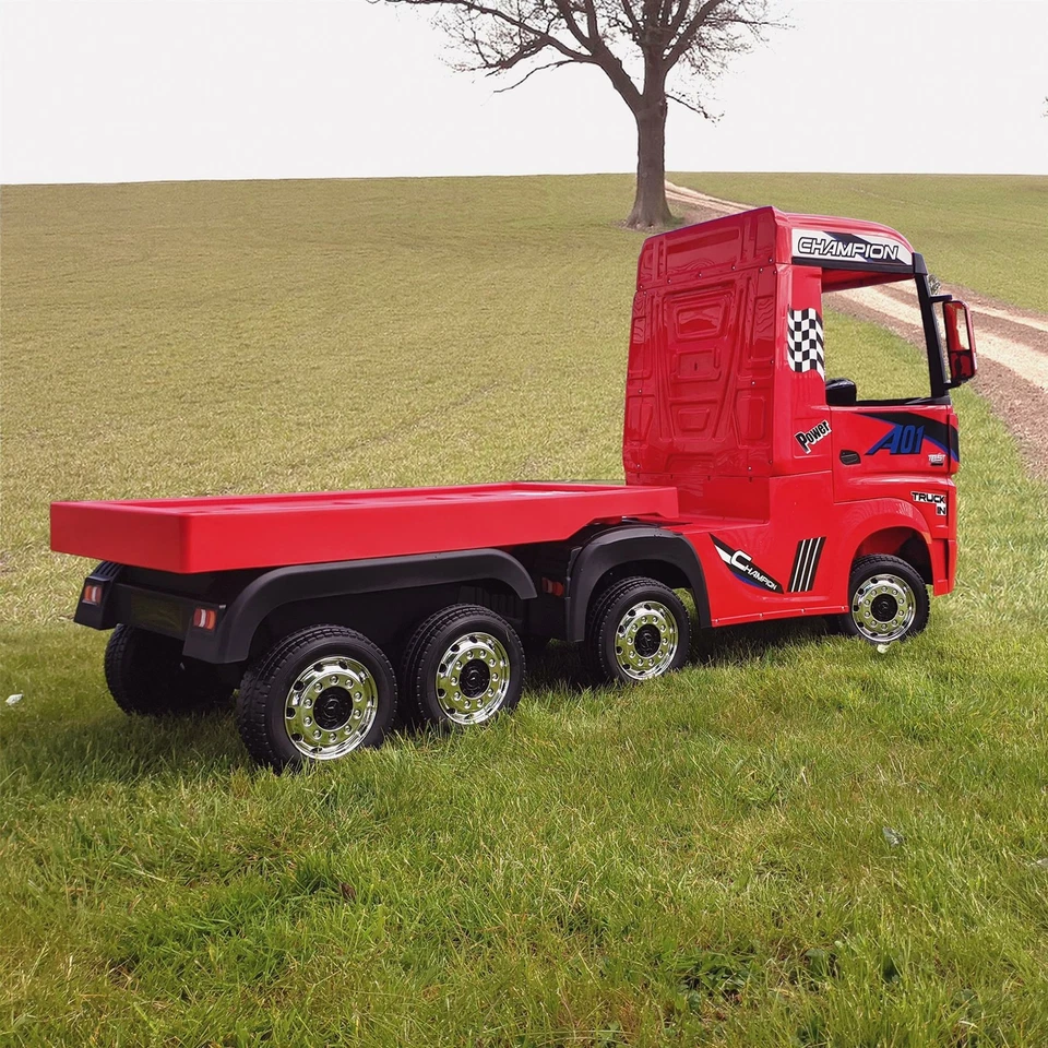 Mercedes Benz Actros 24v Battery Electric Ride-On Truck & Trailer EVA Wheels - Image 4 of 4