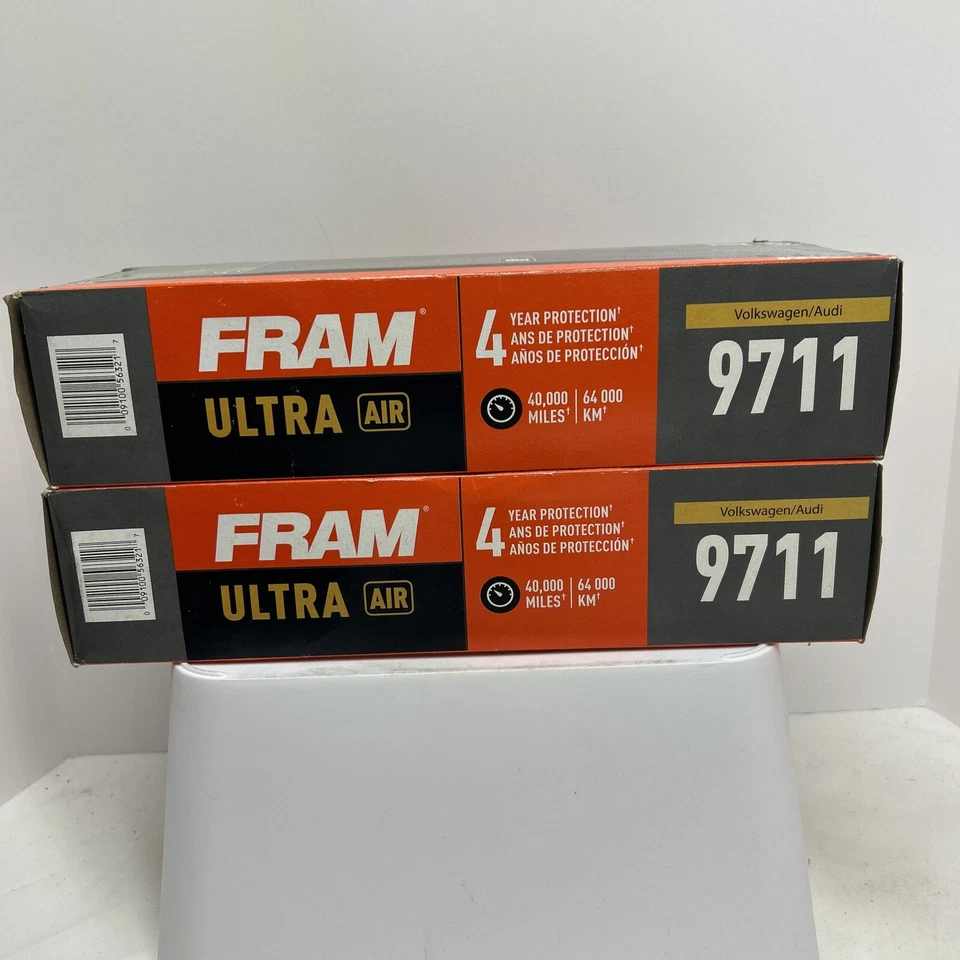 NUEVO - LOTE DE 2 - Filtro de Aire Fram Ultra 9711 Repuesto Volkswagen / Audi Foto 3 de 4