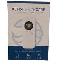 KetoHC Premium Ketone Breath Meter Kit with X6 Reusable Mouthpieces