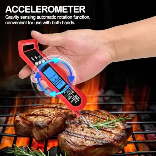 Meat Thermometer,Instant Read Digital Kitchen Thermometer for Cooking, with