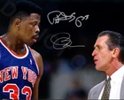 Pat Riley / Patrick Ewing Autographed 8x10 Photo Reprint Knicks Signed Auto