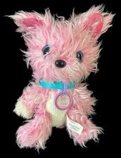 Scruff A Luvs Pet Pink Plush Shaggy Baby Puppy Dog Stuffed Toy 8" w Collar 2017