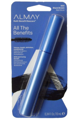 ALMAY Multi-Benefit Mascara #503 Black Brown ~ Smudge Proof ~ Volumizing - NIB
